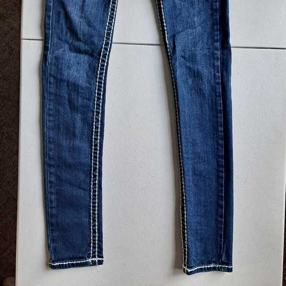 L.A. Idol Dark Blue Skinny Jeans - Picture 3 of 6